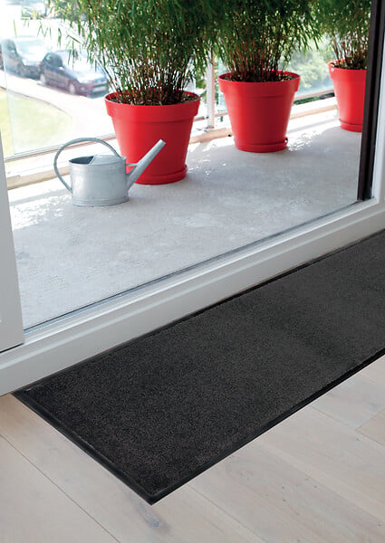 CORYL - Tapis intérieur absorbant 80x60cm - Noir - large