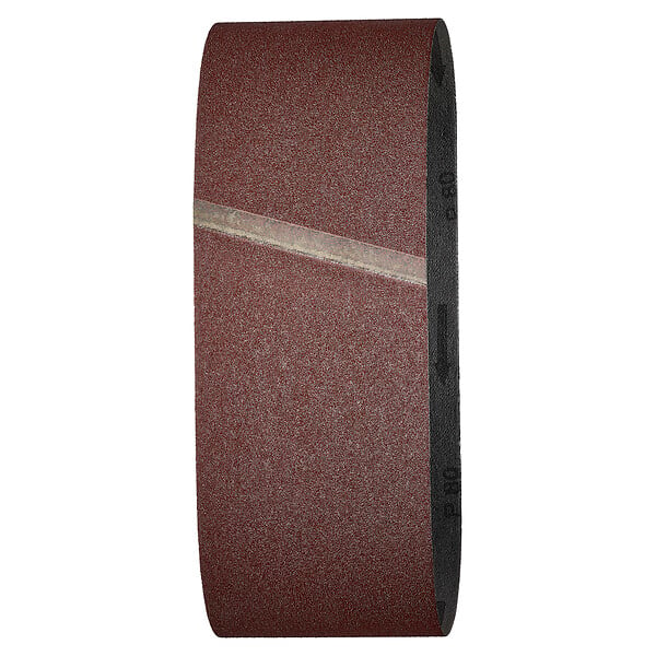 WOLFCRAFT - Lot de 3 bandes abrasives grain 80 - L.100xl.610mm - large
