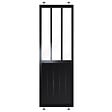 SKYLAB - Cloison Fashion en kit  - MDF - Noir - 80x240cm - vignette