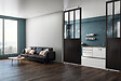 SKYLAB - Cloison Fashion en kit  - MDF - Noir - 80x240cm - vignette