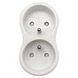 GO/ON - Biplite droite 2P+T - 16A - Blanc - vignette