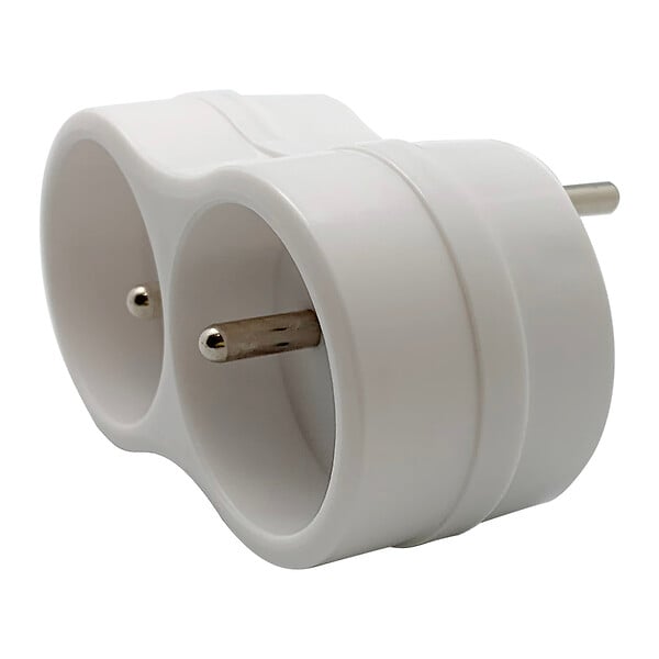GO/ON - Biplite droite 2P+T - 16A - Blanc - large