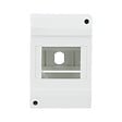 ZENITECH - Tableau électrique nu 1 rangée 4 modules - Plastique - Blanc - vignette