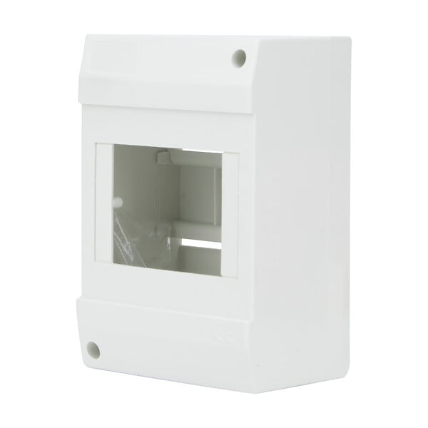 ZENITECH - Tableau électrique nu 1 rangée 4 modules - Plastique - Blanc - large