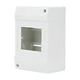 ZENITECH - Tableau électrique nu 1 rangée 4 modules - Plastique - Blanc - vignette