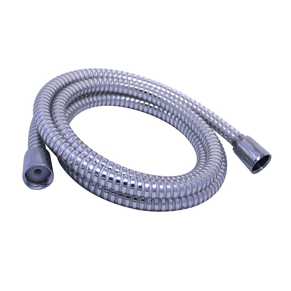 BRICORAMA - Flexible de douche PVC 175 cm, chrome et blanc - large