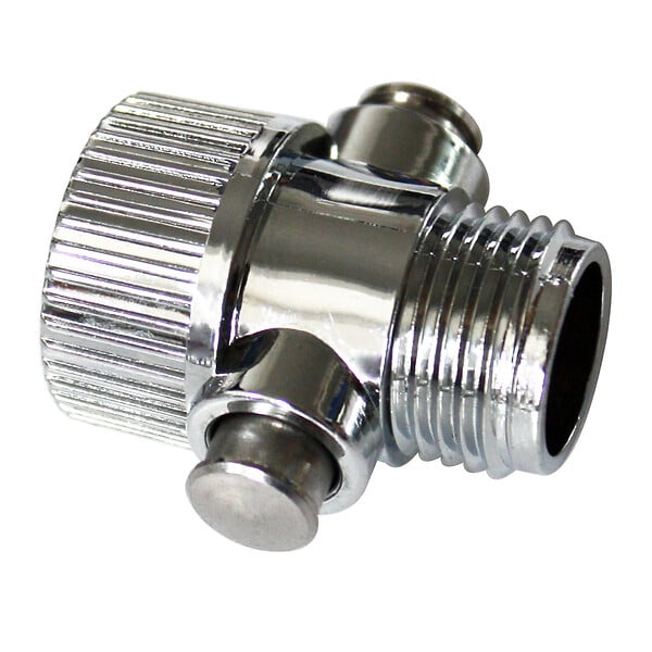 BRICORAMA - Bouton stop douche, chrome - large