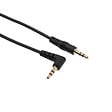 APM - Câble audio jack 3.5mm - Stéréo mâle coudé/droit - Noir - 1m - vignette