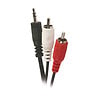 APM - Cordon jack 3.5mm stéréo - 2 RCA mâles - Noir 1.5m - vignette