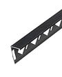 MAT INTER - Profile arret 8mm equerre alu noir mat brosse 2m50 - vignette