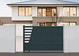 ELSEALU - Portail alu coulissant Cleo - Gris 7016STR - L.3750xH.1624mm - vignette