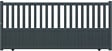 ELSEALU - Portail alu coulissant Mood 3750x1400mm gris 7016STR - vignette