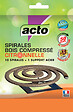 ACTO - Spirales anti-moustiques bois compressé citronnelle lot 10 - vignette