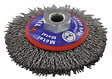 TIVOLY - Brosse conique D100mm, fil acier ondulé, décapage du métal - vignette