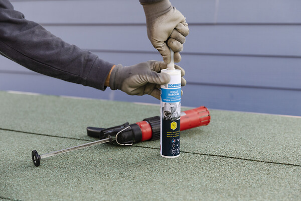 SOPREMA - Toit pour abri de jardin - Vert - 5x0,5m - large
