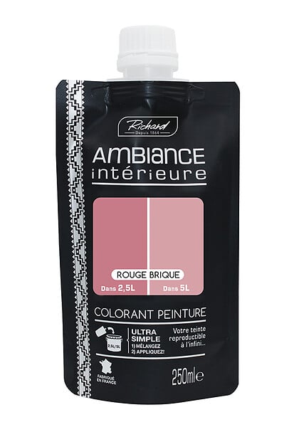 Colorant pour peinture - Rouge Brique - 250ml - large
