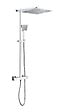 PERFECTLINE - Colonne de douche thermostatique - Laiton chromé - 30x30cm - vignette