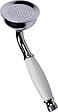 PERFECTLINE - Douchette clochette 1 jet ABS Chrome-Blanc Diam.70mm - vignette