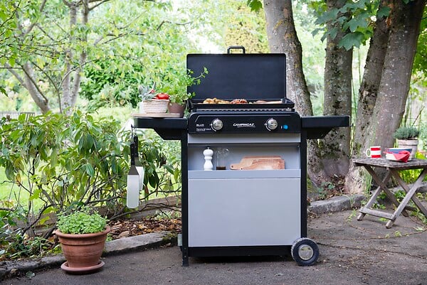 CAMPINGAZ - Plancha gaz chariot - Fonte émaillée - Blue Flame - 6000W - large