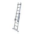 HAILO - Echelle transformable 3 plans aluminium Hobby - H.430cm - vignette