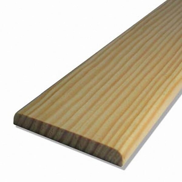 SUP BOIS - Chant plat 2 arrondis en pin - 9,2x68mm L.2,38m - large