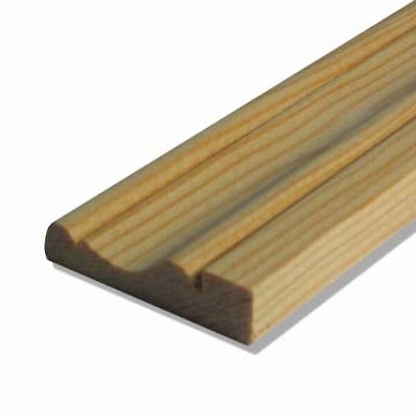 SUP BOIS - Chambranle moderne Pin 9x38mm L.2.38m - large