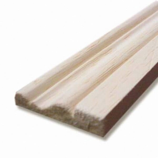 SUP BOIS - Chambranle bois exotique Blanc - L.2.28mxl.38xEp.9mm - large