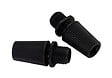 TIBELEC - Lot de 2 serre-câbles - Plastique noir - 32 mm - vignette