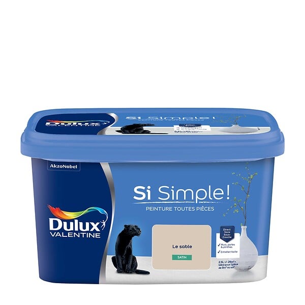 DULUX VALENTINE - Peinture Si Simple - Le Sable - Satin - 2,5L - large