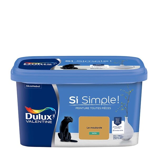 DULUX VALENTINE - Peinture Si Simple - Moutarde - Satin - 2,5L - large