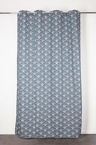 JBY - Rideau 8 œillets Acanta - Bleu clair - 140x240cm - large