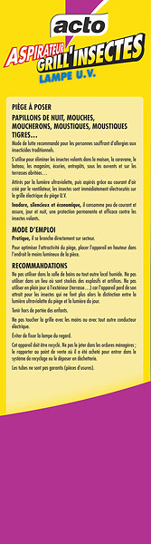 ACTO - Aspirateur à insectes UV - 29 W - Gris - large