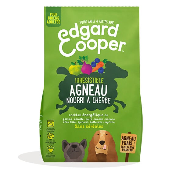EDG COOPER - Croquette Naturelle Chien 7kg Agneau frais - large