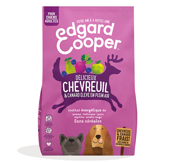 EDG COOPER - Croquette Naturelle Chien 2.5kg Chevreuil-Canard frais - large