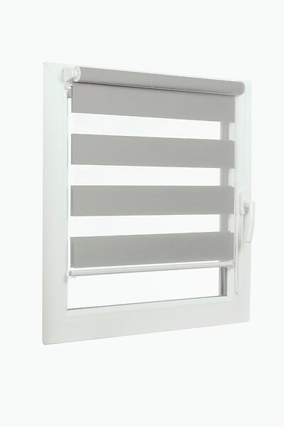 NDECOS - Store enrouleur jour/nuit - Gris - L.52xl.160cm - large