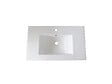 KINDFORD - Plan vasque Nama - Céramique - Blanc - 80cm - vignette