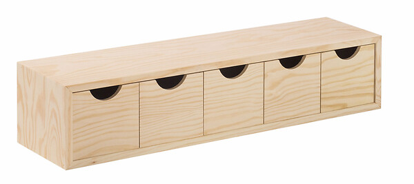 ASTIGARRAGA KIT LINE - Mini bloc 5tiroirs en plaque pin 13x12x57 - large