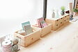 ASTIGARRAGA KIT LINE - Boîte de rangement en pin massif avec couvercle 14x30x20cm - vignette