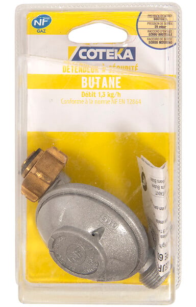 COTEKA - Détendeur à sécurité butane simple détente 1.3kg - large