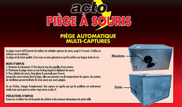 ACTO - Piège à souris automatique - large