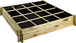 CERLAND - Carré potager 120x120x24cm - Pin autoclave classe 3 - 16 compartiments - vignette