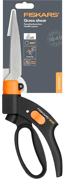 FISKARS - Cisaille à gazon Servosystem GS42 lame orientable 360 - large