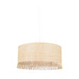 COREP - Suspension cylindre raphia - Naturel - Diam.38cm E27 - vignette