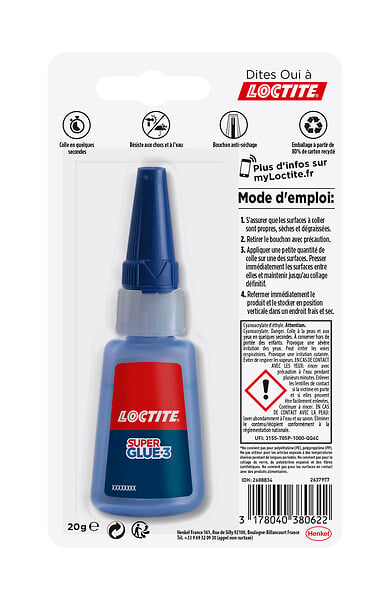 LOCTITE - Colles SUPERGLUE Loctite 3 XXL - 20g - large