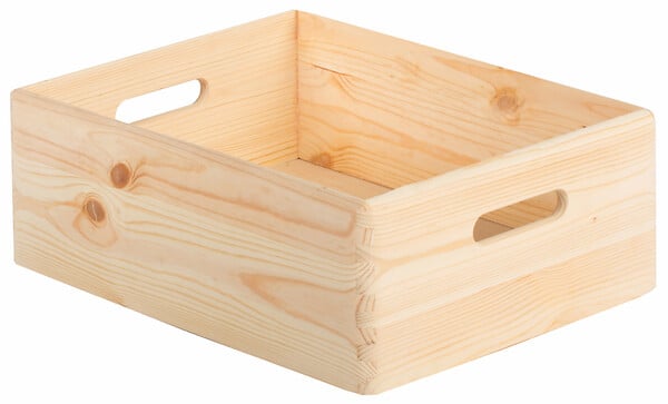ASTIGARRAGA KIT LINE - Boîte de rangement sans couvercle - Pin massif - 14x40x30cm - large