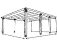 SUKI - Connecteur T poteau 7x7cm - Anthracite - H.9.5xL.20.5xP.15cm - vignette