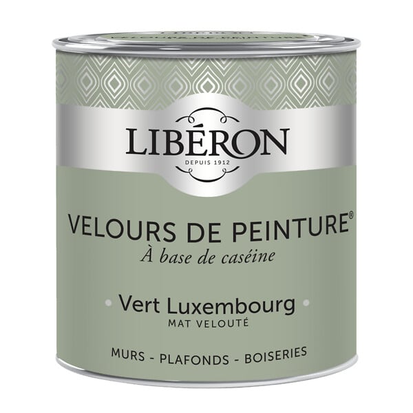 LIBERON - Peinture murale Velours de Peinture - Vert Luxembourg - 0,5L - large
