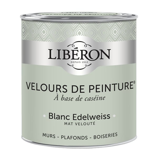 LIBERON - Velours de peinture - Blanc edelweis - Mat - 0,5L - large