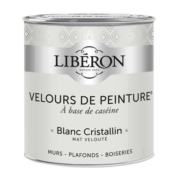 LIBERON - Velours de peinture - Blanc cristallin - Mat - 0,5L - large