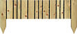 CERLAND - Bordure bois Vertikal 100 - Vert - L.100xH.26/46xEp.2.8cm - vignette